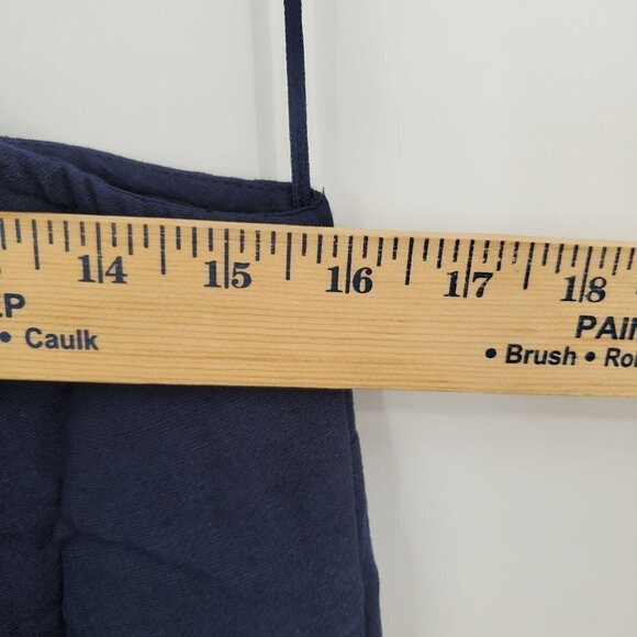 Hill House Mila Dress One Shoulder Eyelet Crochet Mini Linen Womens Small NWT - Picture 12 of 15